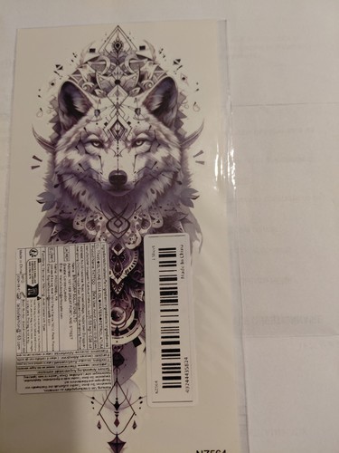 Tatouage temporaire loup - tatouage,
