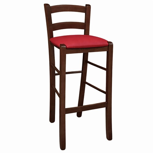 Tabouret bois noyer foncé - en,