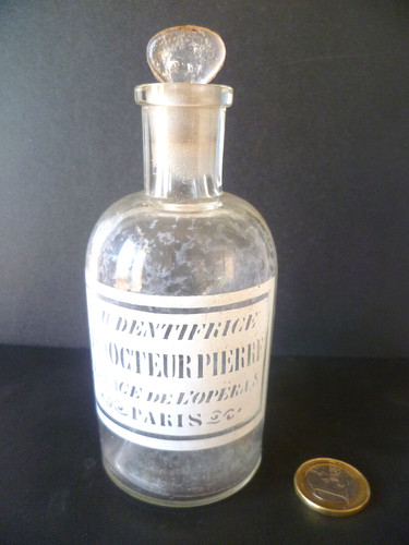 Ancien flacon verre - ancien, en