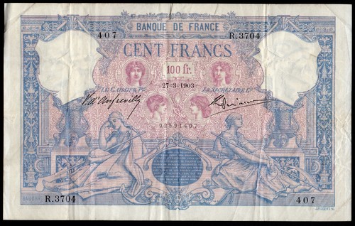 Rare 100 francs - ;.100, et