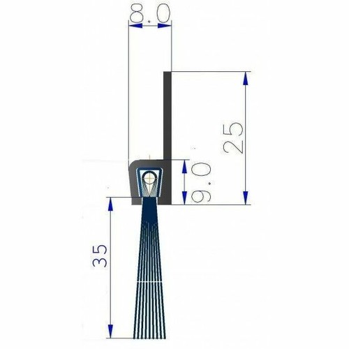 100 joint brosse strip - joint,