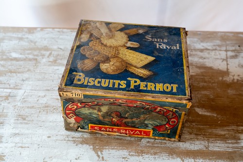 Boîte biscuit ancienne - boîte,