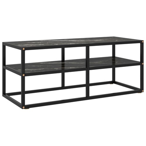 Meuble noir avec - meuble, verre