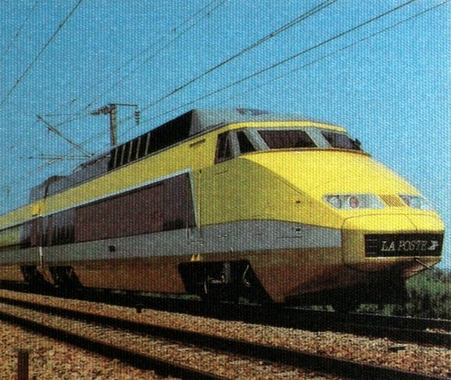 Tgv postal postcard - tgv,