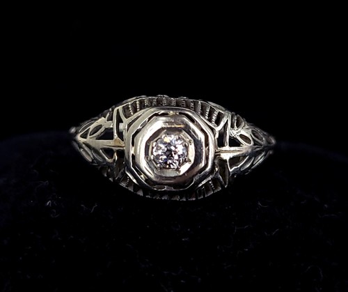 Vintage 18k blanc art - vintage,