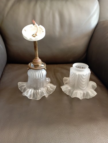 Lampe tulipe verre - lampe,