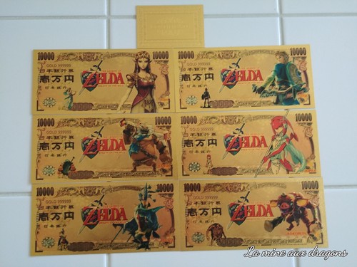 Lot billet zelda - lot, or