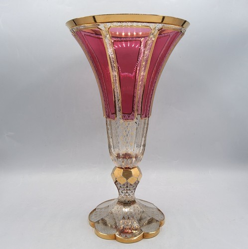 Grand vase cristal soufflé