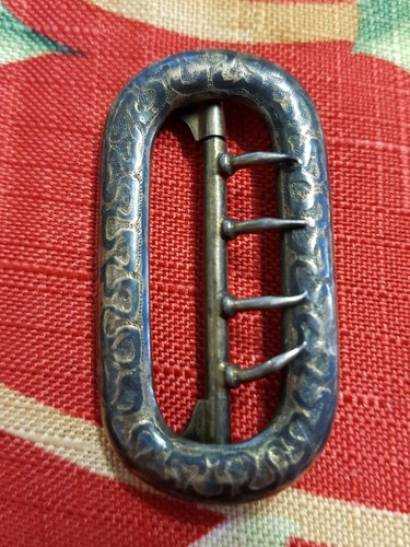 Boucle ceinture ancienne en - boucle,