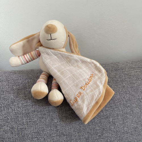 Doudou chien beige avec - doudou, cape