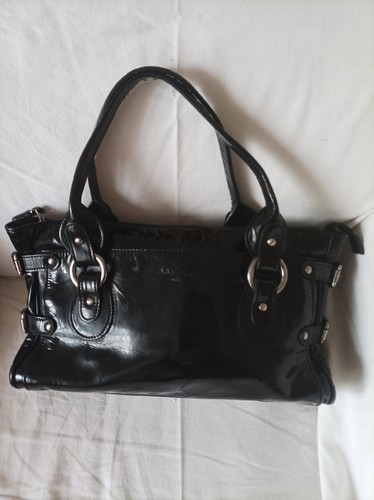 Sac main vernis noir robert - à,