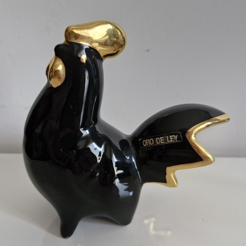 Figurine coq porcelaine oro - coq,