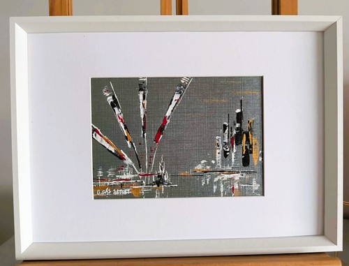 Peinture étude abstrait avec - peinture,