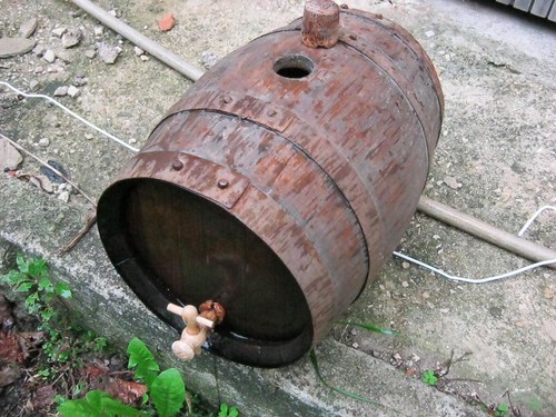 Petit tonneau bois - petit, (barrique)