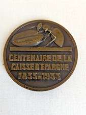 MEDAILLE 1933  100 ANS CAISSE  d'EPARGNE  DE VERSAILLES  PAR M.  DELANNOY