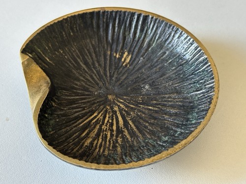 Cendrier coquillage bronze - cendrier,
