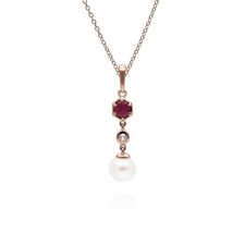 Moderne Perle, Rubis & Topaze