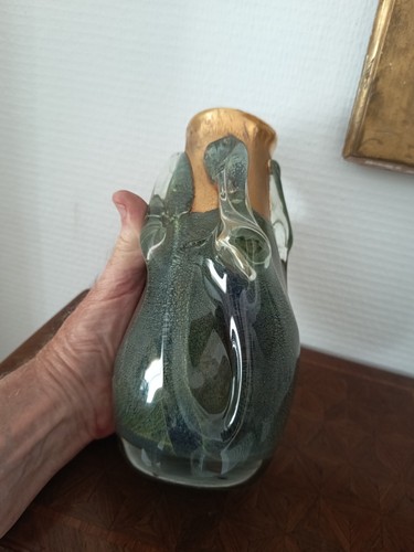 Vase verre souffle et - verre,