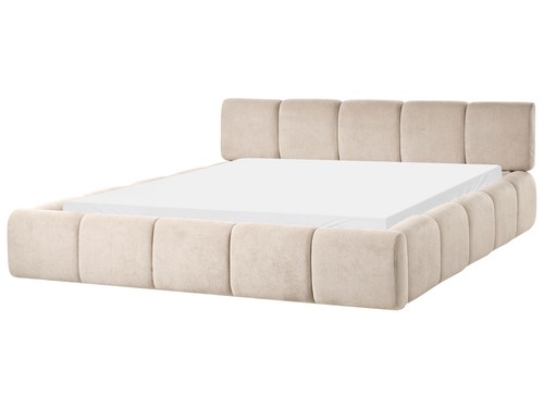 Lit minimaliste tissu 180 - lit, x