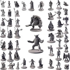 Lot de 50 figurines uniques de RPG fantastiques pour Donjons et Dragons jeux ...