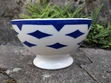 BOL ANCIEN BADONVILLER  DECOR GEOMETRIQUE BLEU