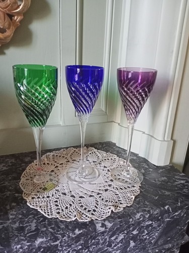 Verres cristal doublé - verres,