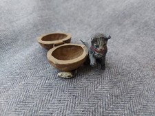 BRONZE DE VIENNE ANIMALIER , CHAT , BAGUIER