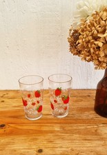 Lot de 2 grands verres vintage