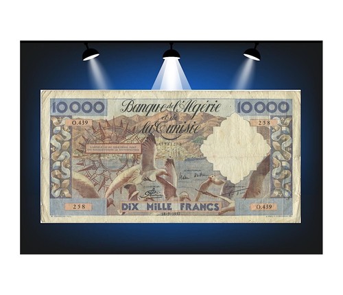 Billet 10000 francs - billet, algÉrie