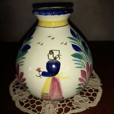ANCIEN VASE BOULE SOLIFLORE *HB QUIMPER* SIGNATURE DE L'ARTISTE PIM 524 A VOIR