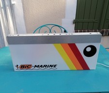 Ancienne Enseigne Lumineuse Bic Marine