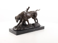 9937147-dss Bronze Sculpture Figurine Chien de Chasse Chien 13x22x37cm