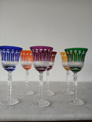 Verres couleur en cristal - de,