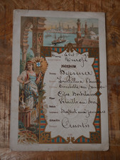 Menu de paquebot Fraissinet &