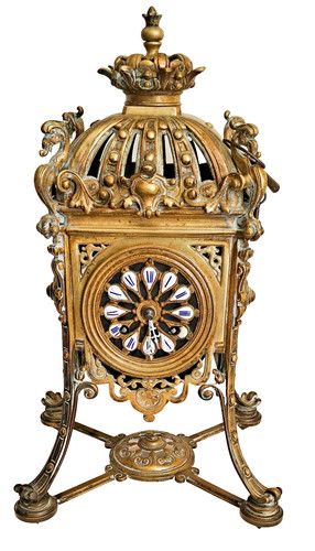 Pendule poser bronze - pendule,