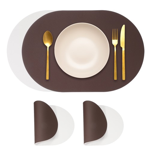 2pcs sous verres cuir - sous-verres,