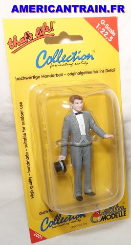 Figurine homme smoking gris - figurine,