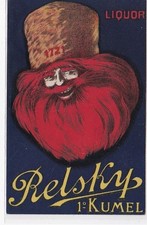 CAPPIELLO Leonetto : publicité pour la liqueur Relsky (1° Kumel) (dos vierge