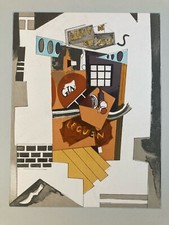 Belle Lithographie Louis Latapie Cubisme Cubiste Signé Circa 1960 No Picasso