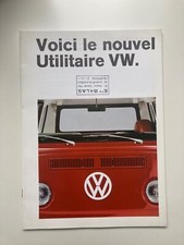 Vintage brochure sales catalogue vente Volkswagen utilitaire combi transporter