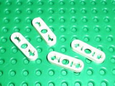 4 x LEGO TECHNIC white Beam 3