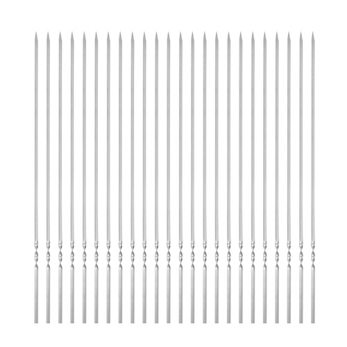 Brochettes acier inox - 24,