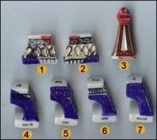 2000 PRIME CORA LA TOUR EIFFEL EN PUZZLE FEVE PORCELAINE 3D au choix