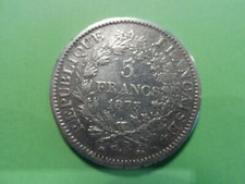 ANCIENNE  MONNAIE ARGENT 5 FRANCS  1873 A  FRANCE - ETAT  TB  ! SOUS ETUIS