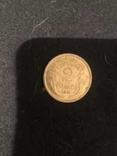 monnaie 2 francs 1941 , alu-bronze