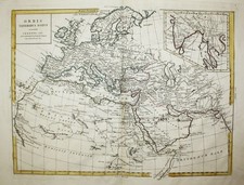 Carte Antique Du Monde Ancienne Europe Afrique Asie Zatta Gravure