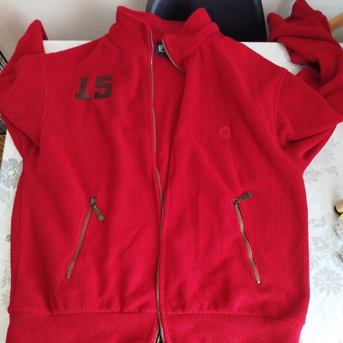 Veste rouge bordeaux épaisse - veste,