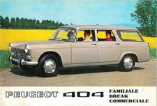Catalogue brochure Peugeot 404