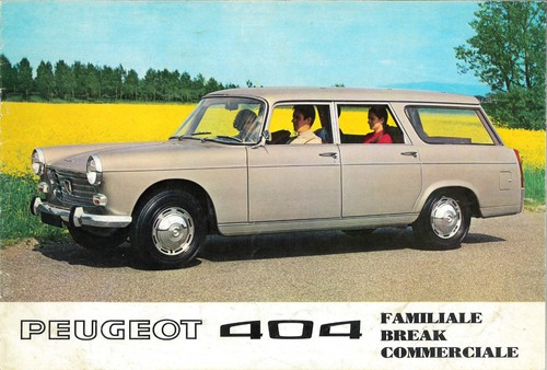 Catalogue brochure peugeot 404 - catalogue,