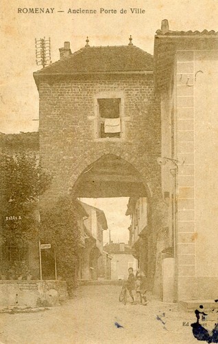 Carte romenay ancienne - ancienne, porte